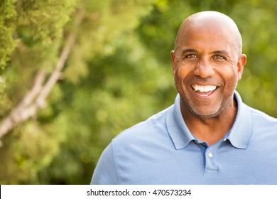 Portrait Of An African American Man Outdoors