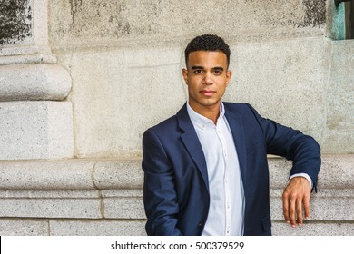 blue pant white shirt blazer