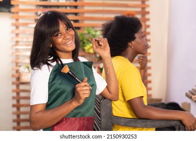 Portrait Of An African Makeup Artist