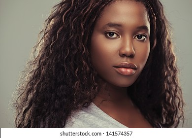 Portrait Of An African Teenage Girl.