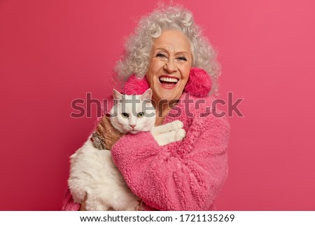 Similar – Image, Stock Photo Portrait of a cat Cat