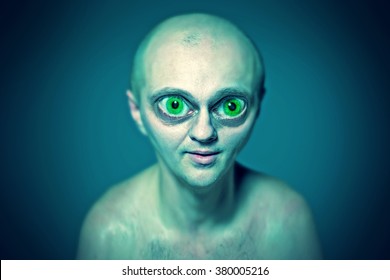 Portrait Of An Alien With Big Eyes