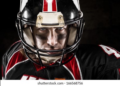 Portrait Of American Football Player