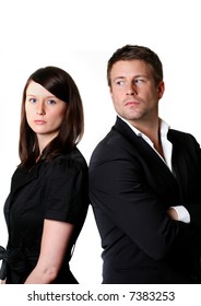 Portrait of angry couples