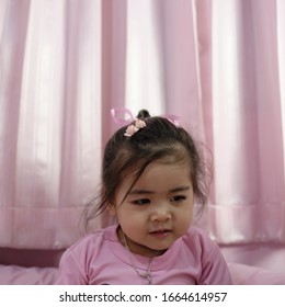 Portrait Asain Baby Girl 2 Year