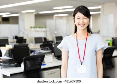 portrait of asian businesswoman in the office - Shutterstock ID 481639300