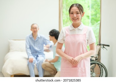 Portrait Of Asian Caregiver In The Nursing Home