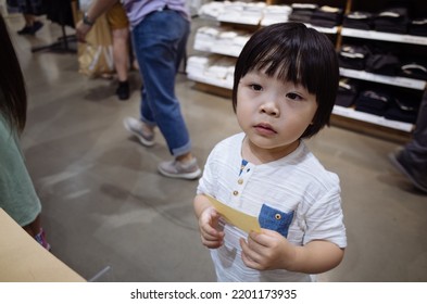 Portrait Of An Asian Cute Boy