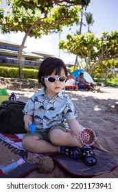 Portrait Of An Asian Cute Boy