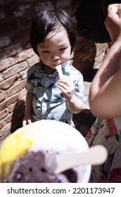 Portrait Of An Asian Cute Boy