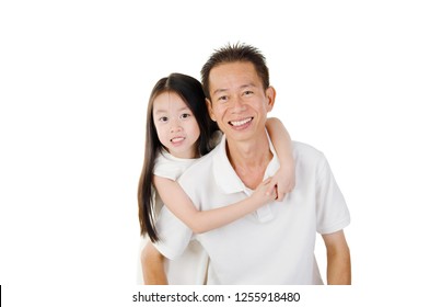 Cute Young Asian Girl On Piggy Stock Photo (Edit Now) 1268987011