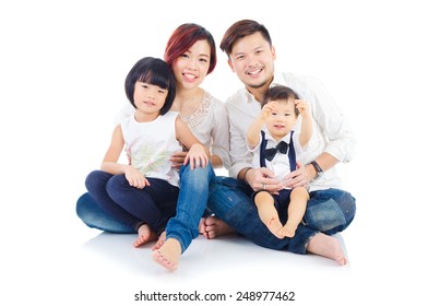 Portrait Of Asian Family