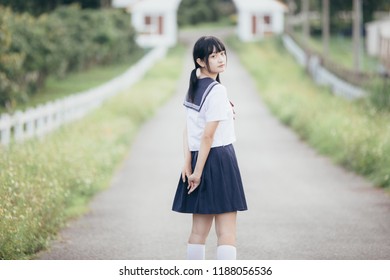 Naked Asian Schoolgirl