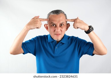 Portrait of Asian Man angry and desperate, with hands raised in shock and disbelief
 - Shutterstock ID 2323824631