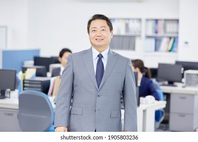 Portrait Of Asian Office Worker  At The Office