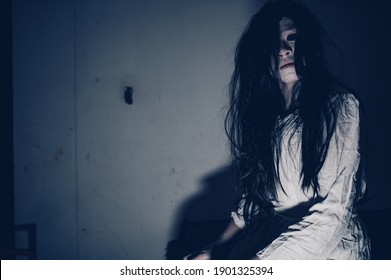 Back View Woman Hostage Abandoned House Stock Photo 741576523 ...