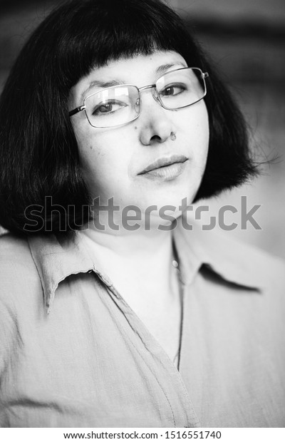 Portrait Asian Woman Short Haircut Stock Photo Edit Now 1516551740