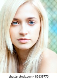 Blonde Hair Blue Eyed Woman Images Stock Photos Vectors
