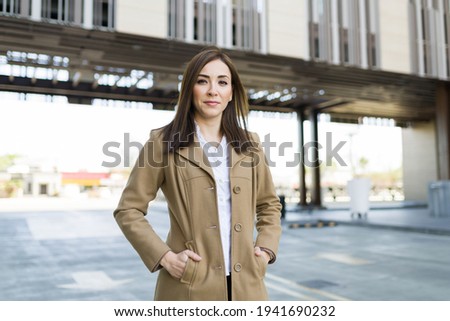 Similar – Woman business outdoor building