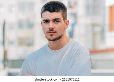 Portrait Of Attractive Young Man Outdoors