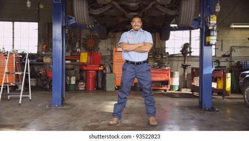 Portrait Of Auto Shop Mechanic