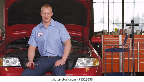 Portrait Of Auto Shop Mechanic