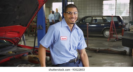 Portrait Of Auto Shop Mechanic