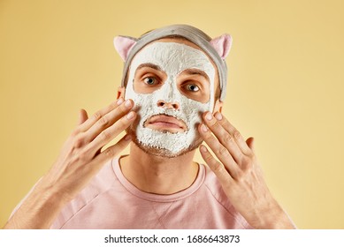 Download Yellow Clay Mask Images Stock Photos Vectors Shutterstock PSD Mockup Templates