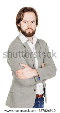 Similar – bearded guy in a retro jacket