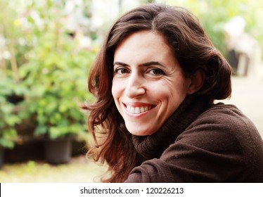 Portrait of beautiful 35 years old woman - Shutterstock ID 120226213