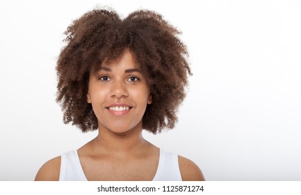 Portrait Beautiful African American Female Model Stock Photo 1125871274 ...