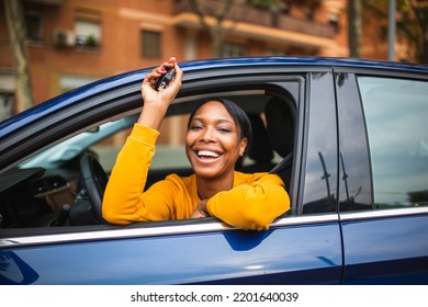 Portrait Beautiful African American Woman Sitting Stock Photo