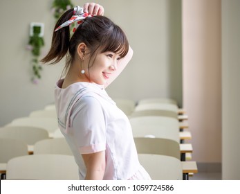 Ponytail Asian Images Stock Photos Vectors Shutterstock