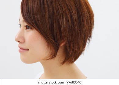 Asian Woman Hairstyle Images Stock Photos Vectors Shutterstock