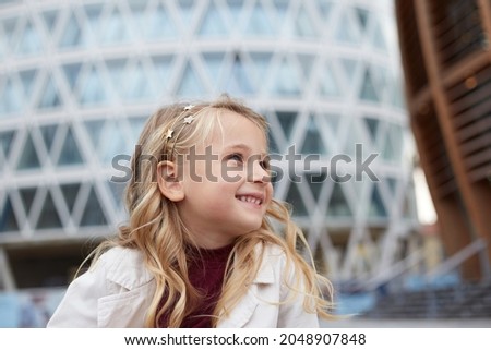 Portrait of beautiful blond hair's baby girl