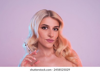 Retrato una hermosa rubia