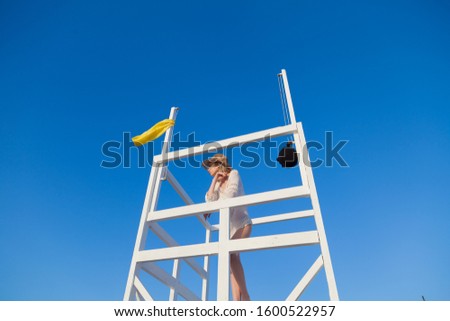 Similar – Image, Stock Photo brown haired man posing