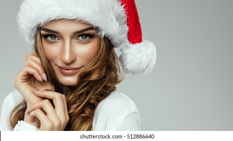 Christmas Beautiful Girl Images, Stock Photos &amp; Vectors | Shutterstock