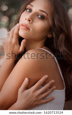 Similar – Image, Stock Photo jessica Feminine Woman