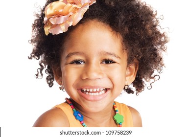 Portrait Beautiful Happy Little Girl Stock Photo 109758239 | Shutterstock