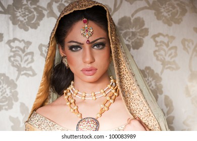 Portrait Beautiful Indian Bride Stock Photo 100083989 | Shutterstock