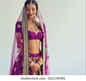 cute girl in lehenga