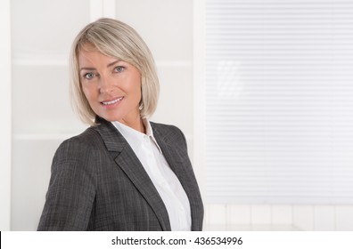 Portrait Beautiful Middle Aged Isolated Businesswoman Stock Photo ...