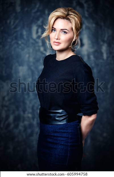 Portrait Beautiful Middleaged Woman Elegant Clothes Stock Photo (Edit ...