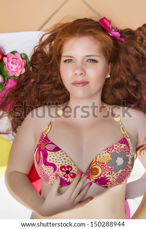 Version has Redhead bikini girl with you Was Redhead bikini girl well! will