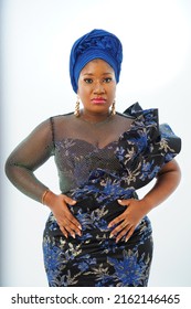 Portrait of beautiful Nigerian woman dressed in traditional attire - Shutterstock ID 2162146465