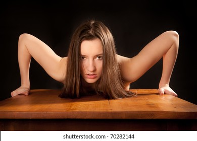 Girl Bending Over Nude
