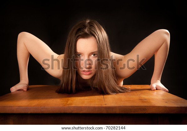 Nude Woman Bent Over