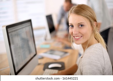 Portrait Of Beautiful Office Worker 