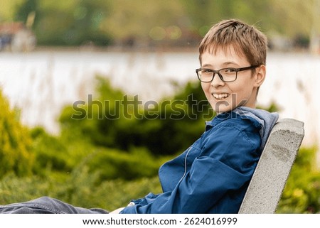 Portrait of beautiful teenager boy